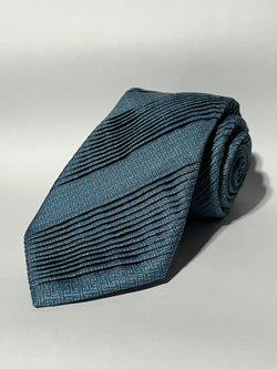 Gravata Drapeada Seda 9cm