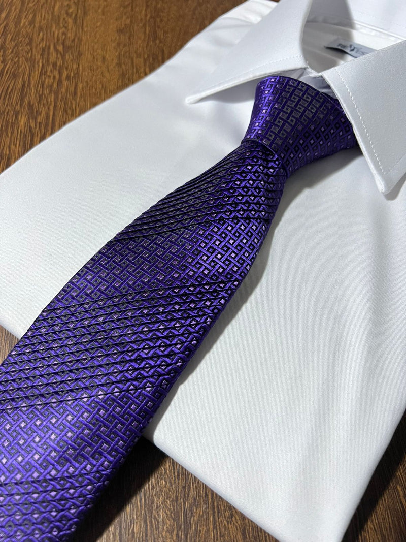 Gravata 100% Microfibra Drapeada