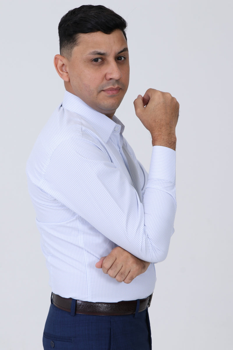 Camisa Classic Branca Quadriculada - ft Fratelli