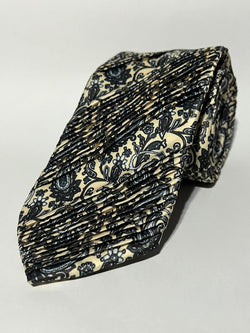 Gravata Drapeada Seda 9cm