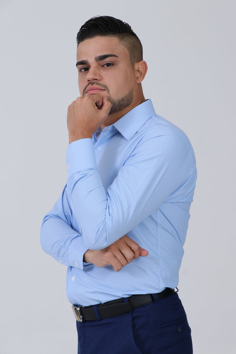Camisa Classic Azul Quadriculada - ft Fratelli