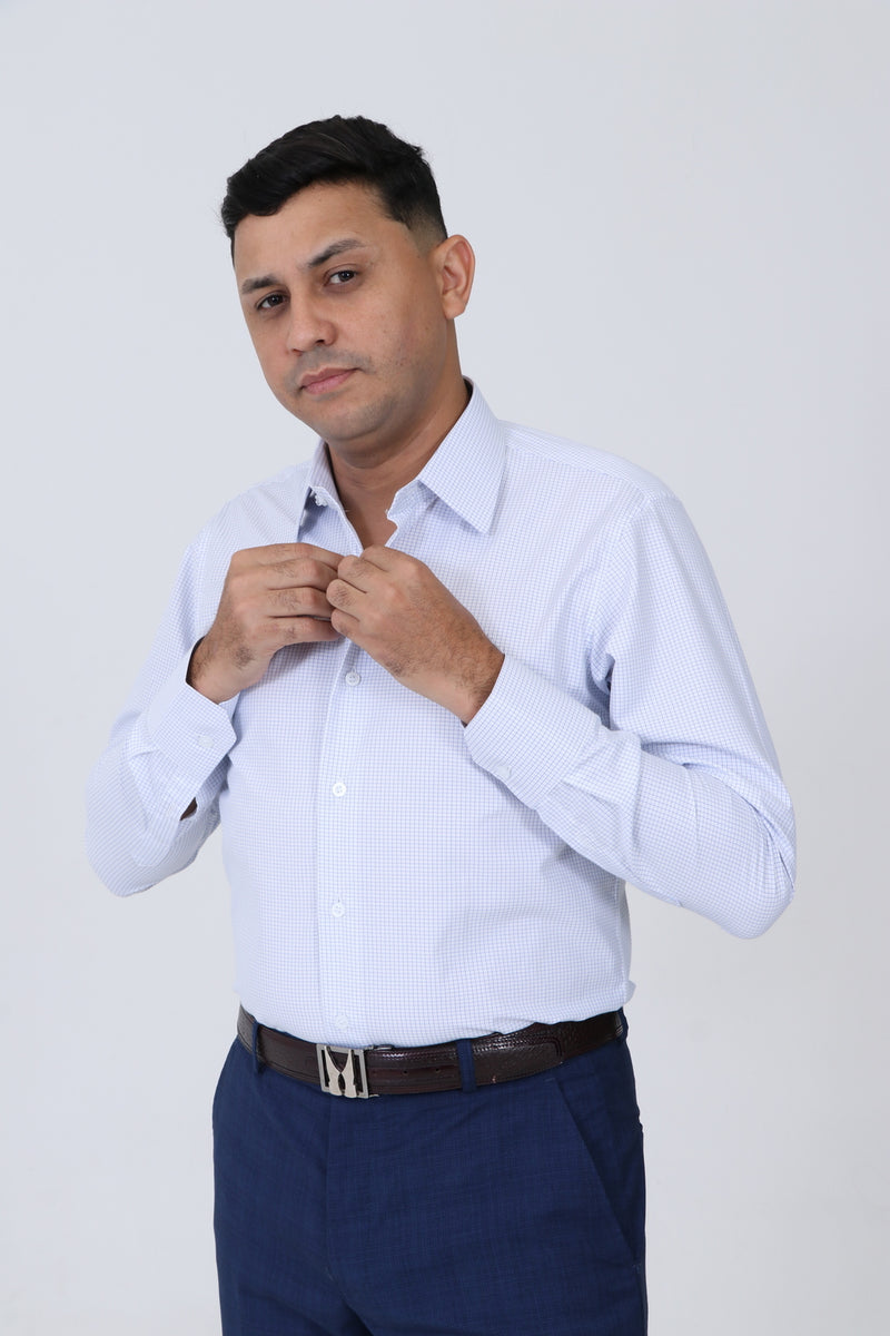 Camisa Classic Branca Quadriculada - ft Fratelli