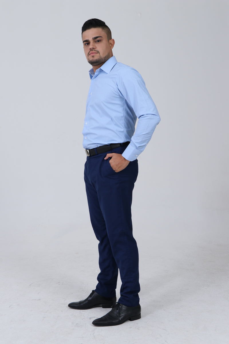 Camisa Classic Azul Quadriculada - ft Fratelli
