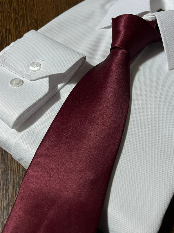 Gravata 100% Seda Monocolor Tradicional - Preto 
